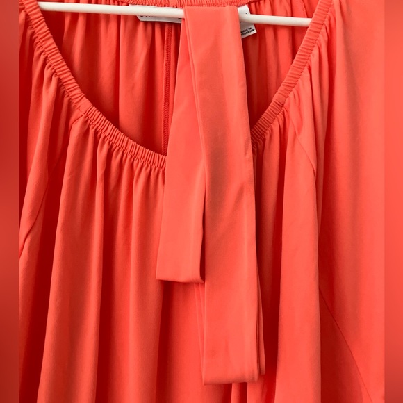 Girl With Curves Flounce Hem Knit Top - Coral (sz 3X) A496919 - Picture 2 of 4